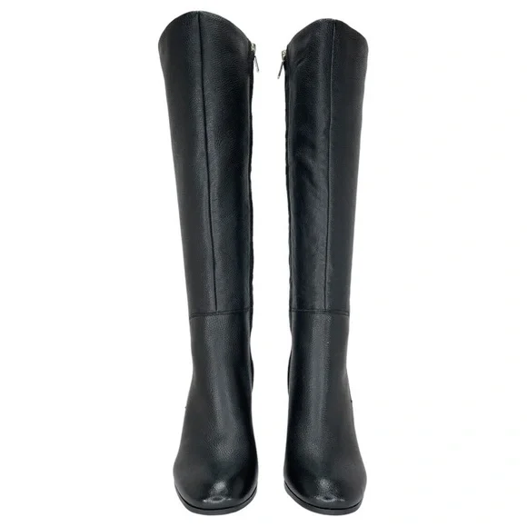 Kenneth Cole New York Justin Black Leather Knee High Womens Boots Size 6.5M - Picture 6 of 16